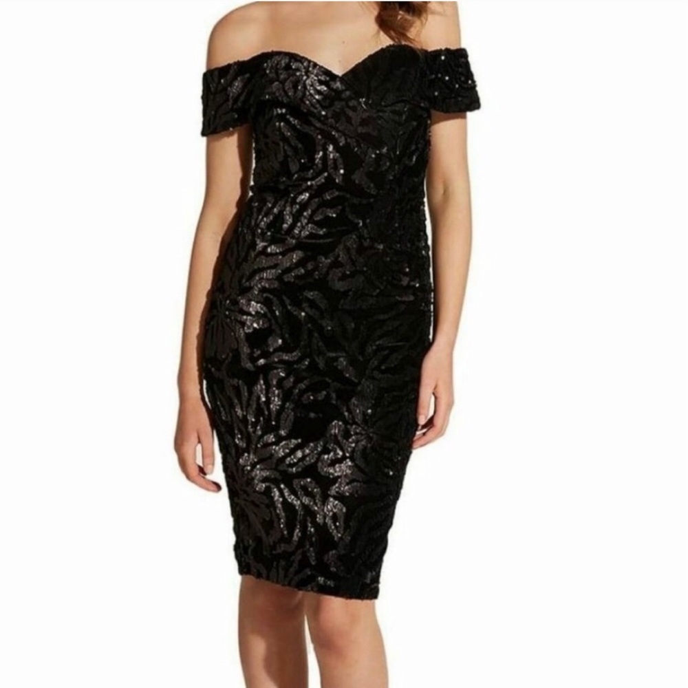 BARDOT NWOT Sequin Velvet Dress in US4/XS